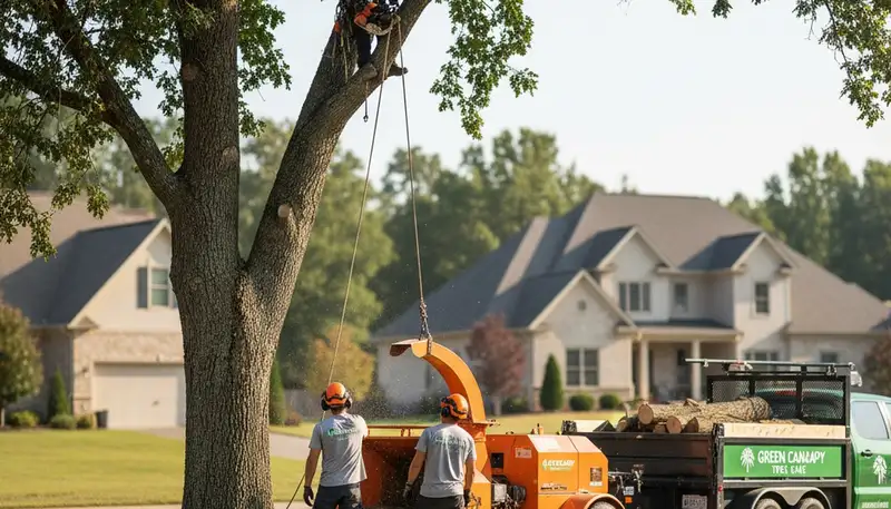 Certified arborists performing professional tree removal in Albany, NY for safe property care