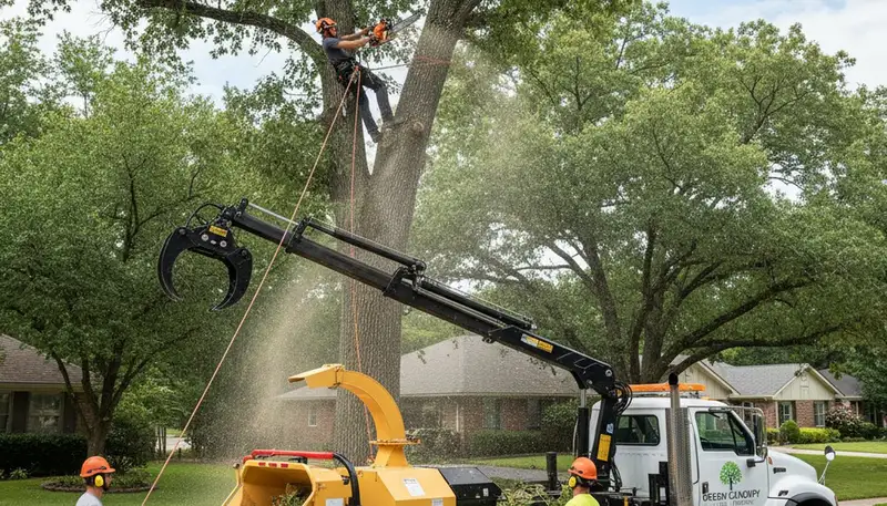 Certified arborists performing tree removal service in Albany NY for safe property maintenance