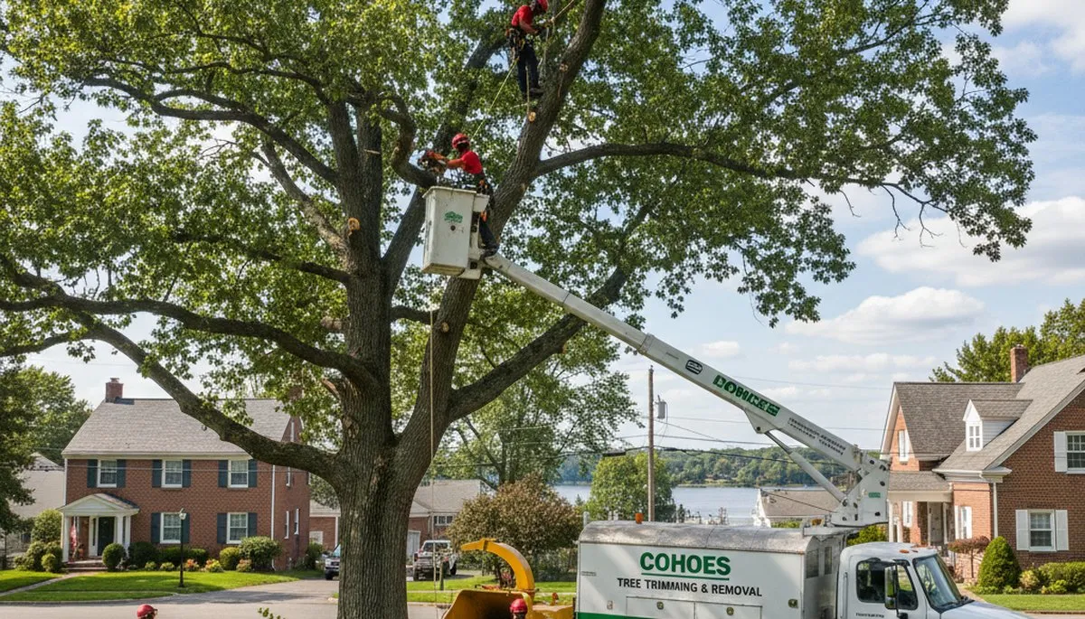 Professional tree removal service crews working in Albany, NY
